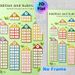 Addition And Subtraction Number Houses Math Table Painting Poster, Colorful House-shaped Number Chart Poster, Practical Arithmetic Learning Aid For_maomaolike.com