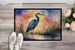 Blue Heron Setting Sun Doormat Front Door Mat Indoor Outdoor Rugs For Entryway, Non Slip Washable Low Pile, 24H X 36W_maomaolike.com
