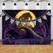 Halloween Paper Flag Bunting With Pumpkin, Ghost, Skull & Witch Designs, 19x28cm Colorful Hanging Party Decorations._maomaolike.com