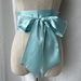 Women Dress Top Bowknot Waistband Bow Corset Satin Silk Wide Belt Fabric Ribbon Cummerbunds Lace Up Waist Strap_maomaolike.com