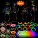 158Pcs Glow Sticks Fluorescent Stick Set, Glow In The Dark,Party Favors For Kids And Adults, Ideal For Birthdays, Weddings, Holidays,Outdoor,Yard Game_maomaolike.com