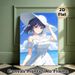Seaside Anime Girl Painting Poster, Soft-toned Anime Style Poster, Tranquil Ocean-view Artwork, Suitable For Bedroom And Living Room Wall Decor_maomaolike.com