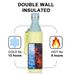 Stainless Steel Water Bottle 500ml Screw Lid Vacuum Insulated Sports Flask Leak Proof Small For School Travel_maomaolike.com
