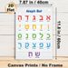 Aleph Bet Alphabet Painting Poster, Vibrant Colorful Typographic Letter Chart Poster, Useful For Mastering Basic Letters, Ideal For Study Areas And_maomaolike.com