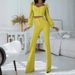 Women's clothing casual palace style lantern sleeve tops bell-bottom pants suit_maomaolike.com