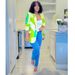 Women's Clothing Long-sleeved Printed Small Suit Small Jacket_maomaolike.com