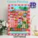 Coastal Town Painting Poster, Vibrant Colorful Mediterranean Hillside Town Poster, Bright Cheerful Seaside Urban Artwork, Ideal For Living Room_maomaolike.com