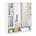 Wall Mounted Bathroom Cabinet With Mirror Single Door For The Bathroom, Living Room Or Entryway_maomaolike.com