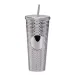 Straw With Lid Colorful Quality Matte Finish Double Wall Coffee Mug Plastic Studded Durian Tumblers Cold Bling Cup_maomaolike.com
