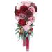 Festive & Party Supplies Simulation Teardrop Shaped Bride's Bouquet Wedding Photo Props Wedding Bouquet_maomaolike.com