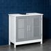 Gray White Bathroom Under Sink Cabinet Vanity Unit With Adjustable Shelf Space Saver_maomaolike.com