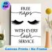 Lash Service Humor Painting Poster, Minimalist Black-and-White Typography & Eyelash Graphic Poster, Witty Decorative Piece Suitable For Beauty Salons_maomaolike.com