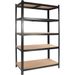 2000LBS Garage Shelving 72''H Storage Shelves Heavy Duty Shelving 5 Tier Metal Shelves For Garage Shelves 35.5"W X72"H X 15.8"D, Adjustable Shelving Unit For Basement Pantry Utility Rack Shelf_maomaolike.com
