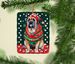 Mastiff Christmas Porcelain Ornament Christmas Tree Hanging Decorations For Home Christmas Holiday, Rectangle, Gift, Multicolor_maomaolike.com