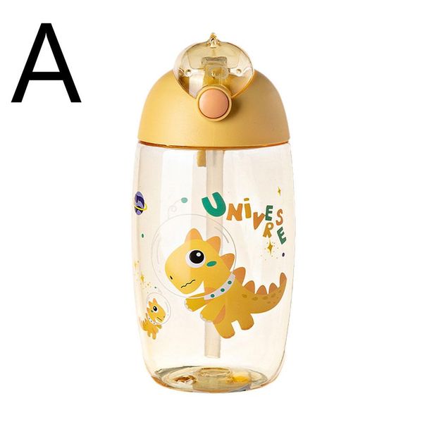 Children's Water Bottle For School Portable Cartoon Dinosaur Sippy Creative Feeding Cup With Straws And Lids Drinkware_maomaolike.com