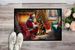 German Shepherd And Santa Claus Doormat Front Door Mat Indoor Outdoor Rugs For Entryway, Non Slip Washable Low Pile, 24H X 36W_maomaolike.com