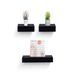 Floating Shelves 18.11" Wall Mounted Wood Shelves For Bathroom, Bedroom, Living Room, Kitchen, Hanging Shelf For Books/Storage/Decor With Invisible Brackets, Black_maomaolike.com
