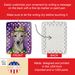 Whippet King Of Mardi Gras Porcelain Ornament Christmas Tree Hanging Decorations For Home Christmas Holiday, Rectangle, Gift, Multicolor_maomaolike.com