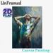 Abstract Male Figure Painting Poster, Vibrant Impasto-style Emotional Half-Nude Figure Poster, Bold Expressive Color Strokes To Add Dramatic Artistic_maomaolike.com
