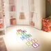 Digital Square Hopscotch Game Wall Sticker For Children's Room And Kindergarten, Self-Adhesive Floor Sticker, Matte_maomaolike.com
