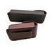 Unisex Long foldable reading glasses case Men's and women's portable leather belt reading glasses Magnet case compact and pressure resistant_maomaolike.com