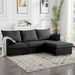 93.7' Sectional Sofa With Ottoman_maomaolike.com