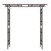 Metal Garden Arch With Adjustable Width W42.52''~W78.15'' Climbing Plants Support Rose Arch Outdoor Black_maomaolike.com
