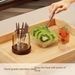 Vintage Storage Stainless Steel Fork Spoon Dessert Fruit Pick Jar Chopstick Holder Desktop Household_maomaolike.com