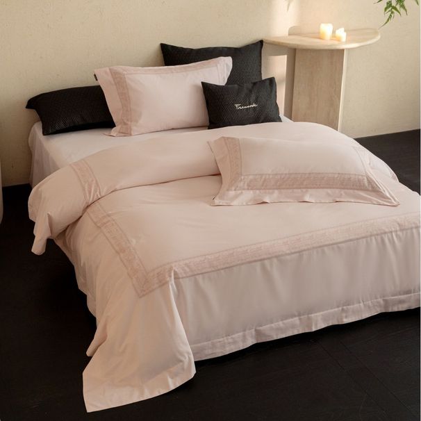 Italian Minimalist Style Liweilan Solid Color Warm Bedding Set Baby Skin Pure Cotton Brushed Four-Piece Home Textile_maomaolike.com