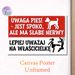 Dog Humorous Warning Painting Poster, Bold Red-and-white Graphic Dog & Funny Figure Scene Poster, Lighthearted Caution Message Ideal For Home_maomaolike.com