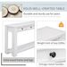 Console Table/Sofa Table With Storage Drawers And Bottom Shelf For Entryway Hallway_maomaolike.com
