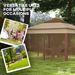 Outdoor Patio Pop Up Canopy Gazebo Shelter With Zipper Netting, Carry Bag, 11' X 11', Khaki_maomaolike.com