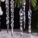 24Pcs Bendable Clear PC Icicle Ornaments, Transparent Strip Icicle Pendants For Christmas Tree Wedding Party Ceiling Decor_maomaolike.com