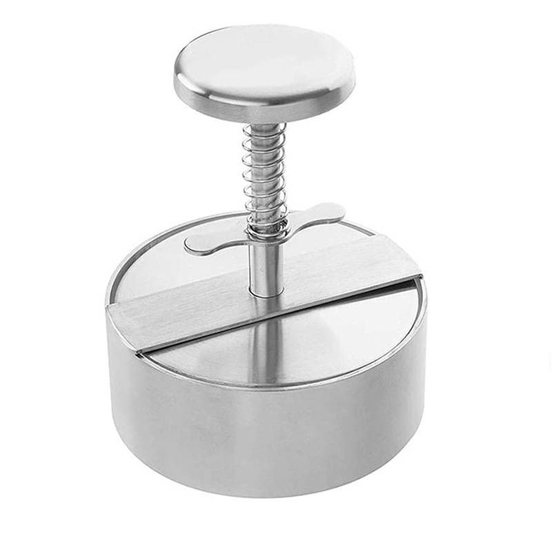 Stainless Steel Burger Press Kitchen Meatloaf Mold_maomaolike.com