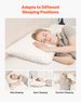 Bed Pillow For Sleeping, Queen Size Luxury Quality Hotel Pillow With Memory Foam Fill, Supportive & Adjustable, Includes Natural Firber Pillowcase, Bedding For Back, Stomach And Side Sleepers_maomaolike.com