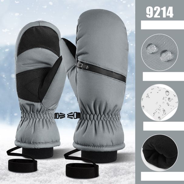 Unisex Winter ski gloves professional five-finger touch screen waterproof windproof men's and women's outdoor riding warm gloves_maomaolike.com