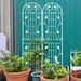 2 Pack Metal Garden Trellis 86.7" X 19.7" Rustproof Trellis For Climbing Plants Outdoor Flower Support Cream White_maomaolike.com