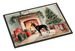 Doberman Pinscher Cozy Christmas Doormat Front Door Mat Indoor Outdoor Rugs For Entryway, Non Slip Washable Low Pile, 24H X 36W_maomaolike.com