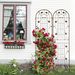 2 Pack Metal Garden Trellis 86.7" X 19.7" Rustproof Trellis For Climbing Plants Outdoor Flower Support Brown_maomaolike.com