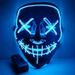 Glow-in-the-Dark LED Mask For Halloween, Suitable For Photo Parties And Costume Props, Includes Driver, Requires 2 AA Batteries (Not Included)_maomaolike.com
