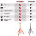 5 Core Speaker Stand Tripod Floor Tall Adjustable Up To 72 Inch DJ Studio Monitor Stands Pole Mount - SS ECO ORG WOB_maomaolike.com