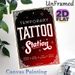Temporary Tattoo Station Painting Poster, Vintage Retro Typographic Poster, Eye-catching Decorative Sign Suitable For Party, Event And Entertainment_maomaolike.com