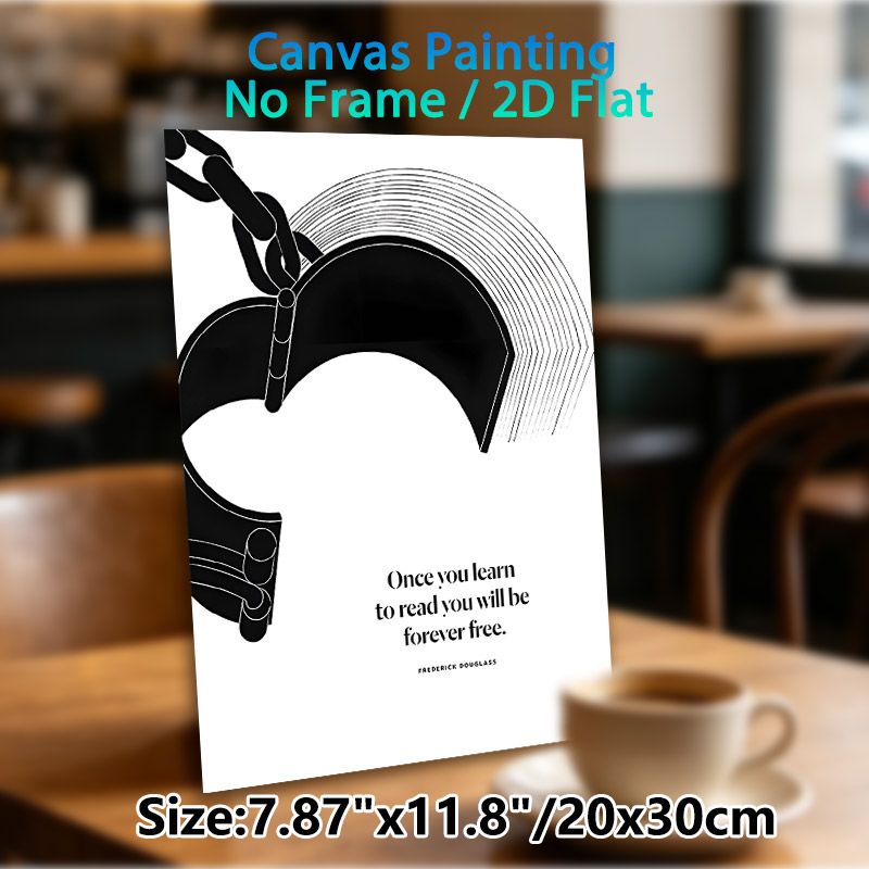 Inspirational Reading Quote Painting Poster, Minimalist Black & White Graphic Poster, Thought-provoking Motivational Decor Suitable For Home Office_maomaolike.com