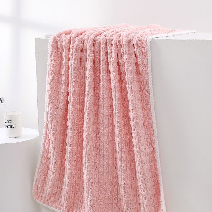 Fleece Bath Towel Soft Absorbent Bath Towel Home Men And Women Enlarged Bath Towel_maomaolike.com