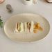 Scandinavian 30cm Matte Ceramic Platter - Oversized Oval Stoneware Plate | Commercial-Grade Textured Finish | Nordic Minimalist Dining Essential_maomaolike.com