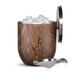 Stainless Steel Ice Bucket With Lid And Scoop, Dark Walnut_maomaolike.com