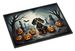 Dachshund Spooky Halloween Doormat Front Door Mat Indoor Outdoor Rugs For Entryway, Non Slip Washable Low Pile, 24H X 36W_maomaolike.com