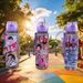 Purple Cute Girl Water Cup, Trendy New Pattern, Leakproof Large Capacity With Straw, High-value Transparent_maomaolike.com