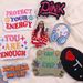Pink Heart Cute Embroidery Patches For Hats/T-shirt/Jeans Girls Kids Iron On Patches For Clothes Courage Love Fusible Patch DIY_maomaolike.com