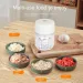 Multifunctional Electric Garlic Chopper 100/250mL Portable Vegetable Grinder Onion Mixer Mashing Machine For Kitchen_maomaolike.com
